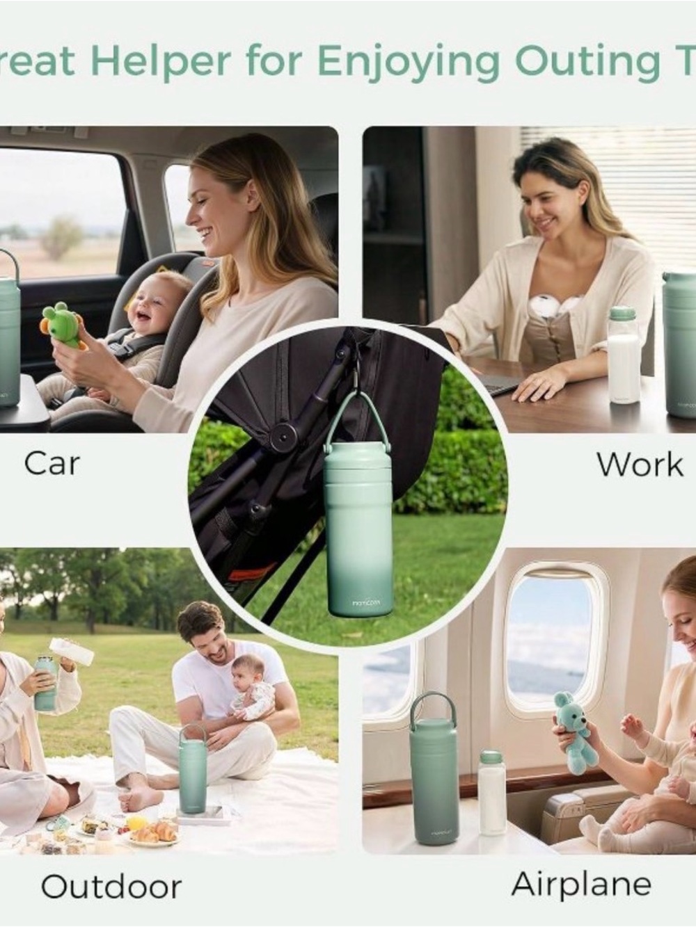 NIB - Momcozy Portable Baby Bottle Cooler for Outdoor 12oz - Picture 8 of 11